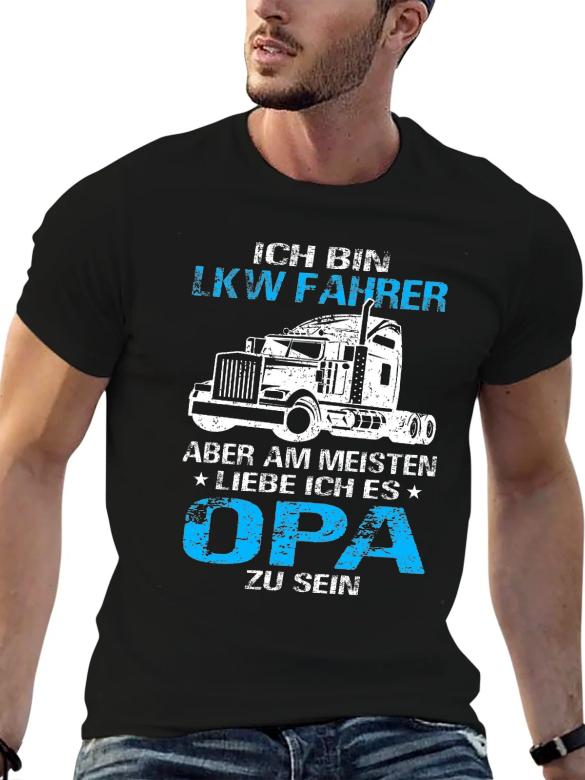 Ich Bin LKW Fahrer Opa T-Shirt - Truck Driver Grandfather product image 6