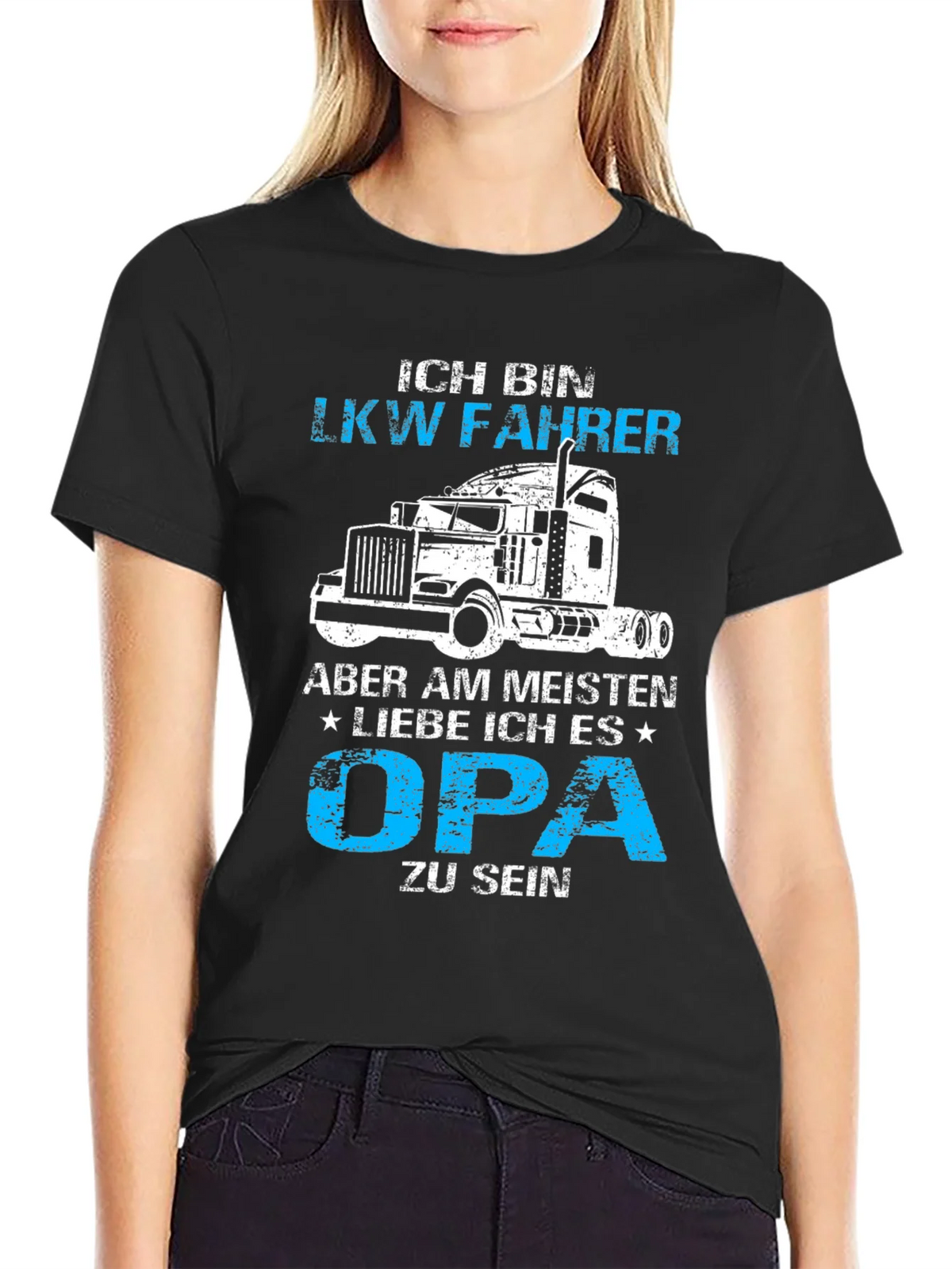 Ich Bin LKW Fahrer Opa T-Shirt - Truck Driver Grandfather product image 2