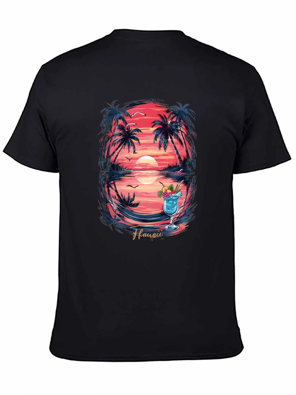 Hawaii Sunset Graphic T-Shirt - Island Vibes product image 2