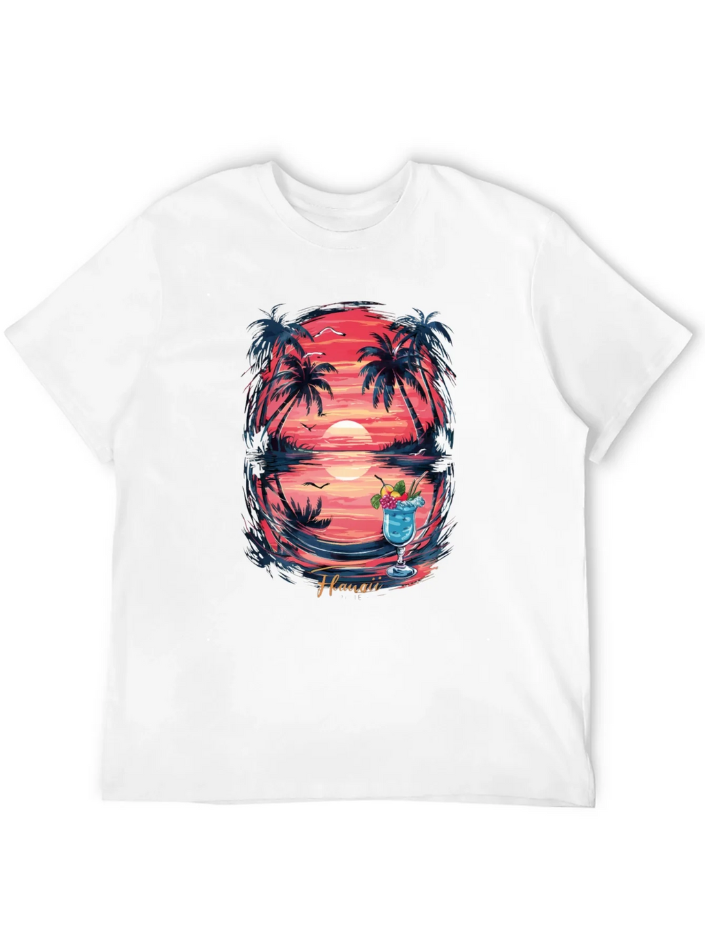 Hawaii Sunset Graphic T-Shirt - Island Vibes product image 7