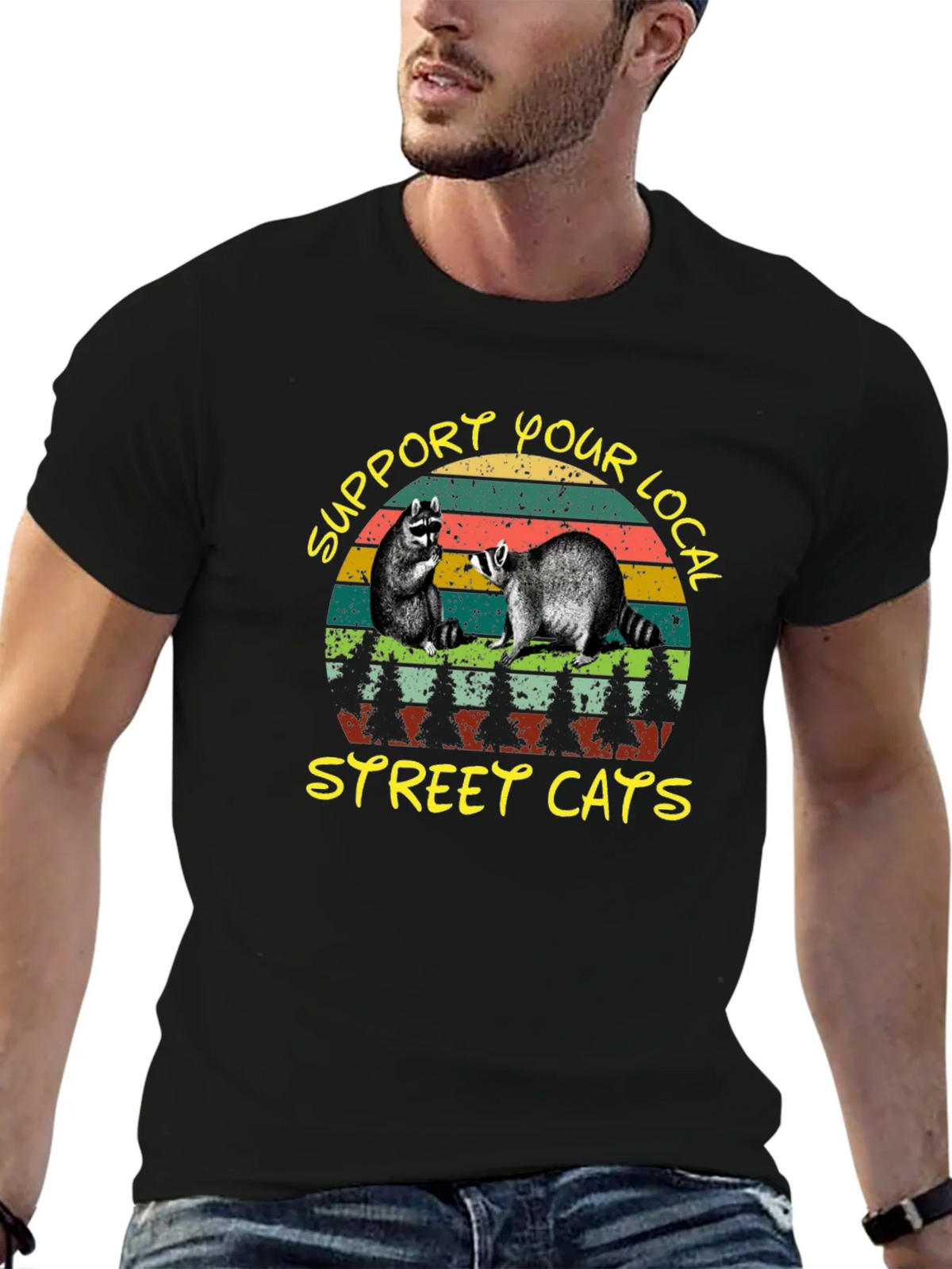 Support Your Local Street Cats T-Shirt product image 6