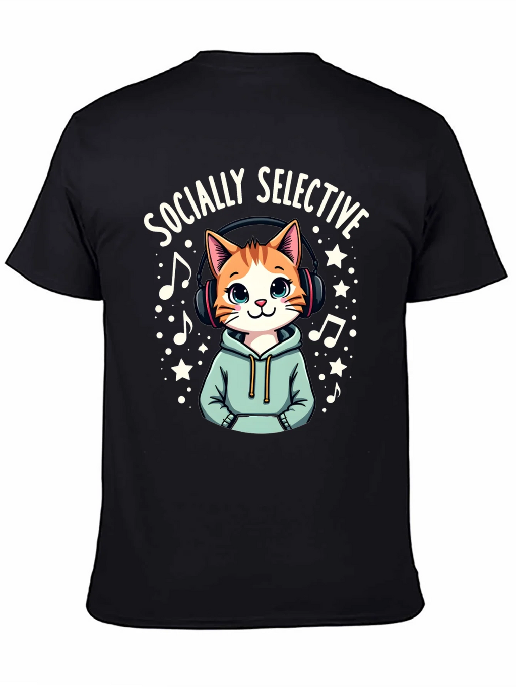 Socially Selective Cat T-Shirt product image 4