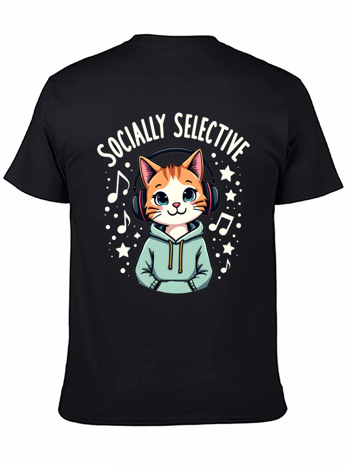 Socially Selective Cat T-Shirt product image 4