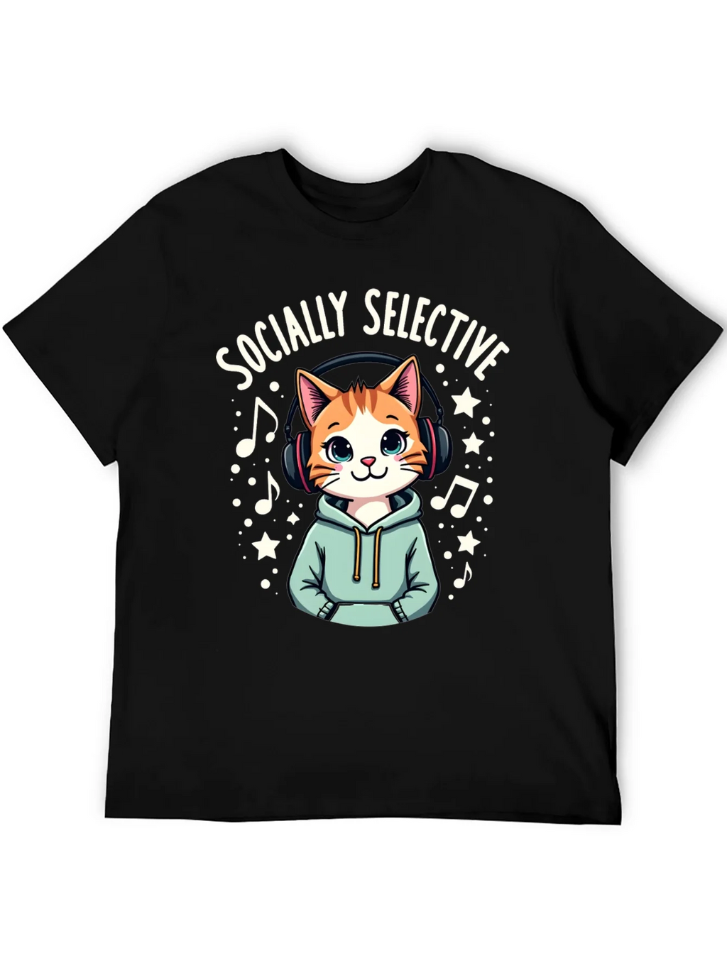 Socially Selective Cat T-Shirt product image 5