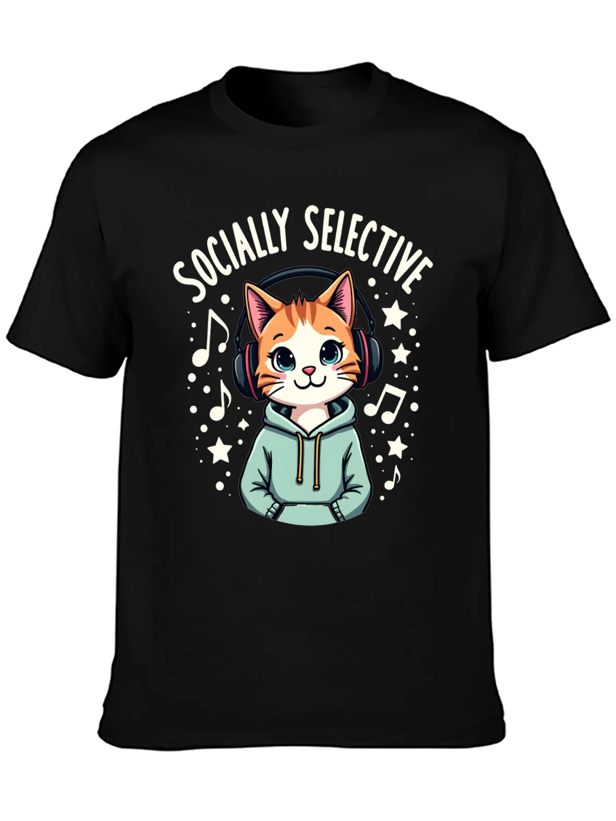Socially Selective Cat T-Shirt product image 3
