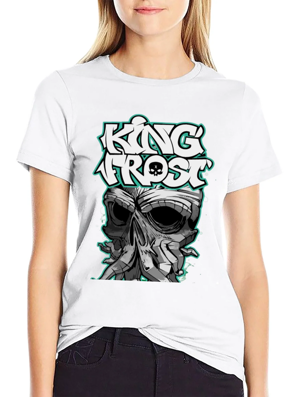 King Frost Graphic T-Shirt - Skull Design product image 4
