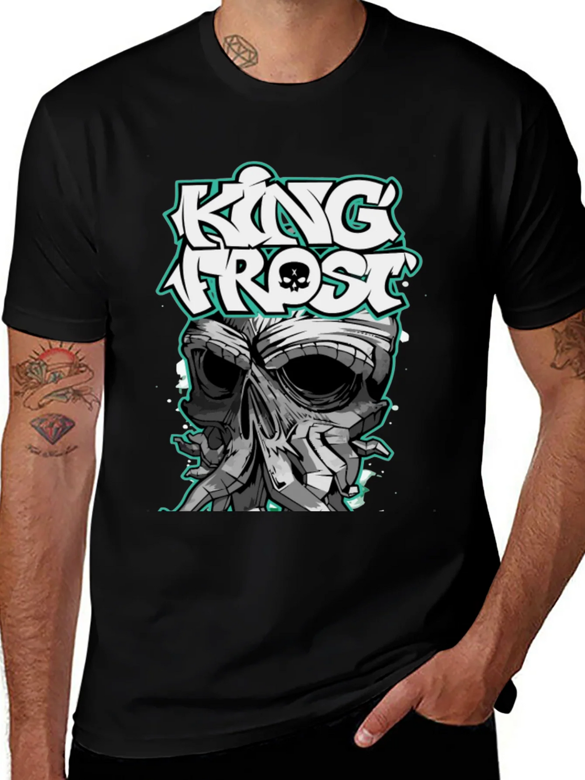 King Frost Graphic T-Shirt - Skull Design product image 1