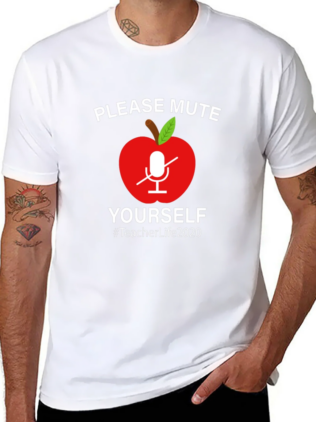 Teacher Life 2020 Mute Yourself Graphic Tee product image 7
