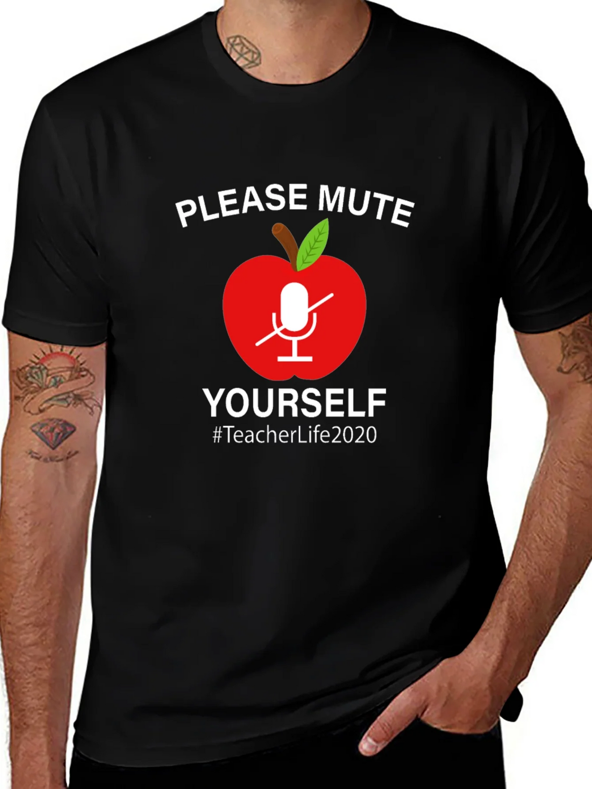 Teacher Life 2020 Mute Yourself Graphic Tee product image 1