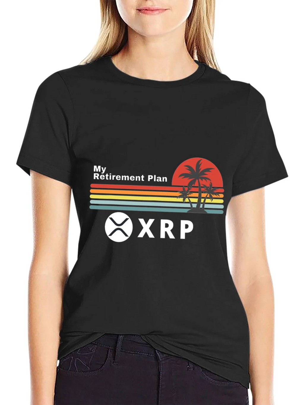 My Retirement Plan XRP Crypto Black T-Shirt product image 2