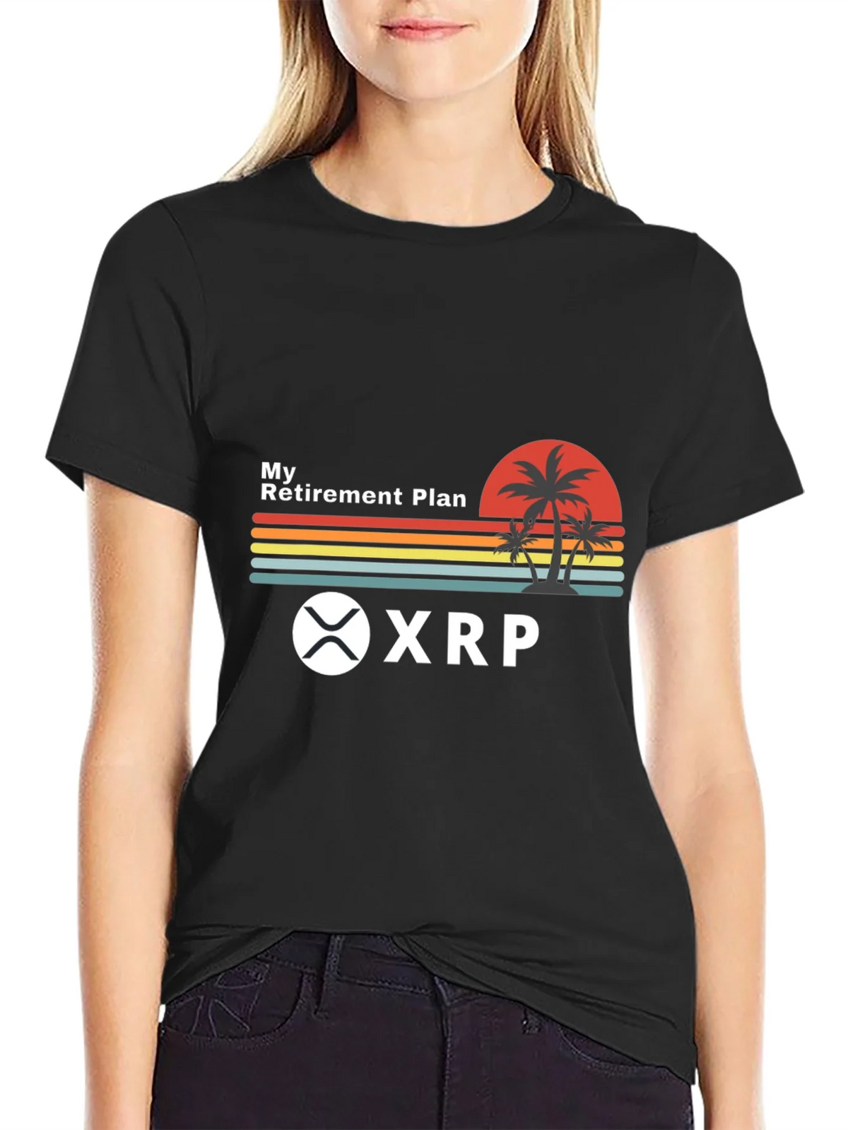 My Retirement Plan XRP Crypto Black T-Shirt product image 2