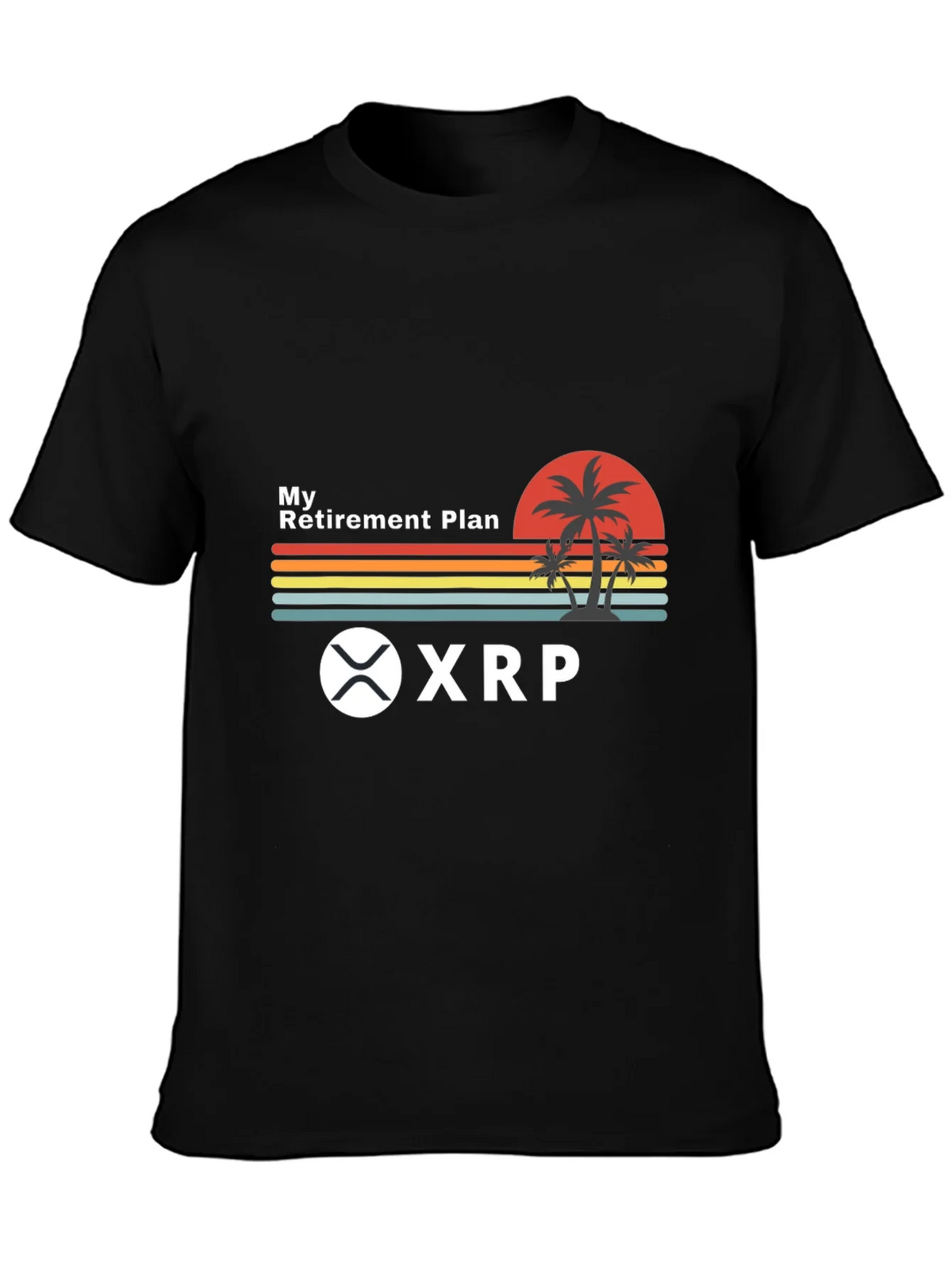 My Retirement Plan XRP Crypto Black T-Shirt product image 3