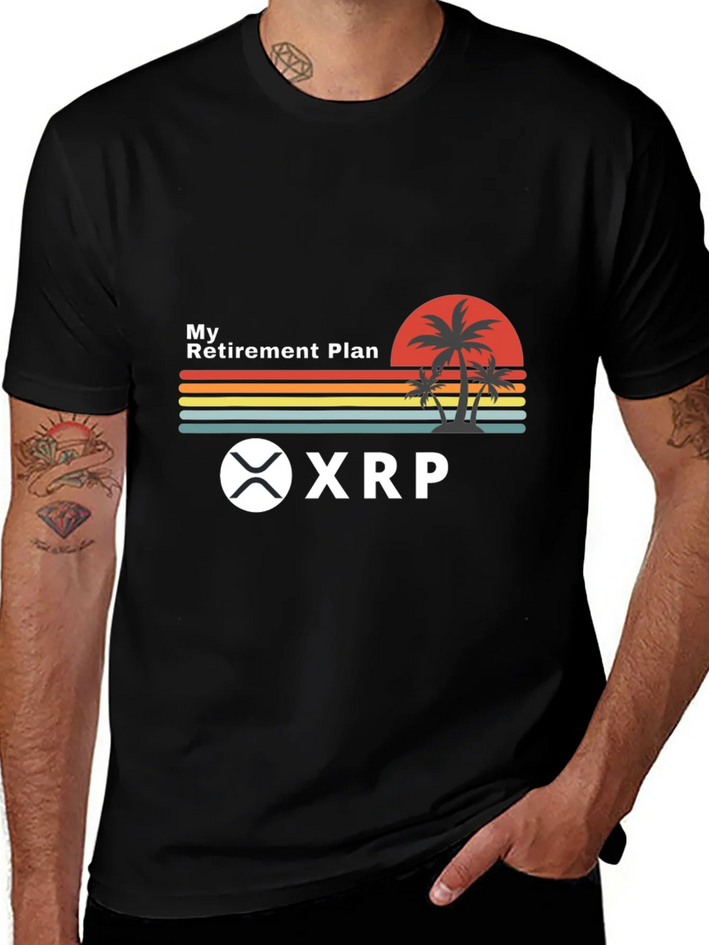 My Retirement Plan XRP Crypto Black T-Shirt product image 1