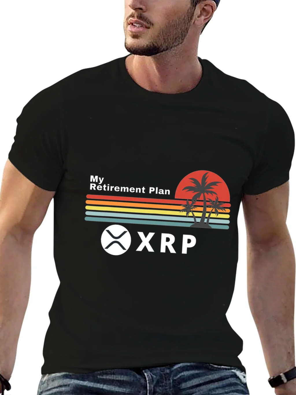 My Retirement Plan XRP Crypto Black T-Shirt product image 6
