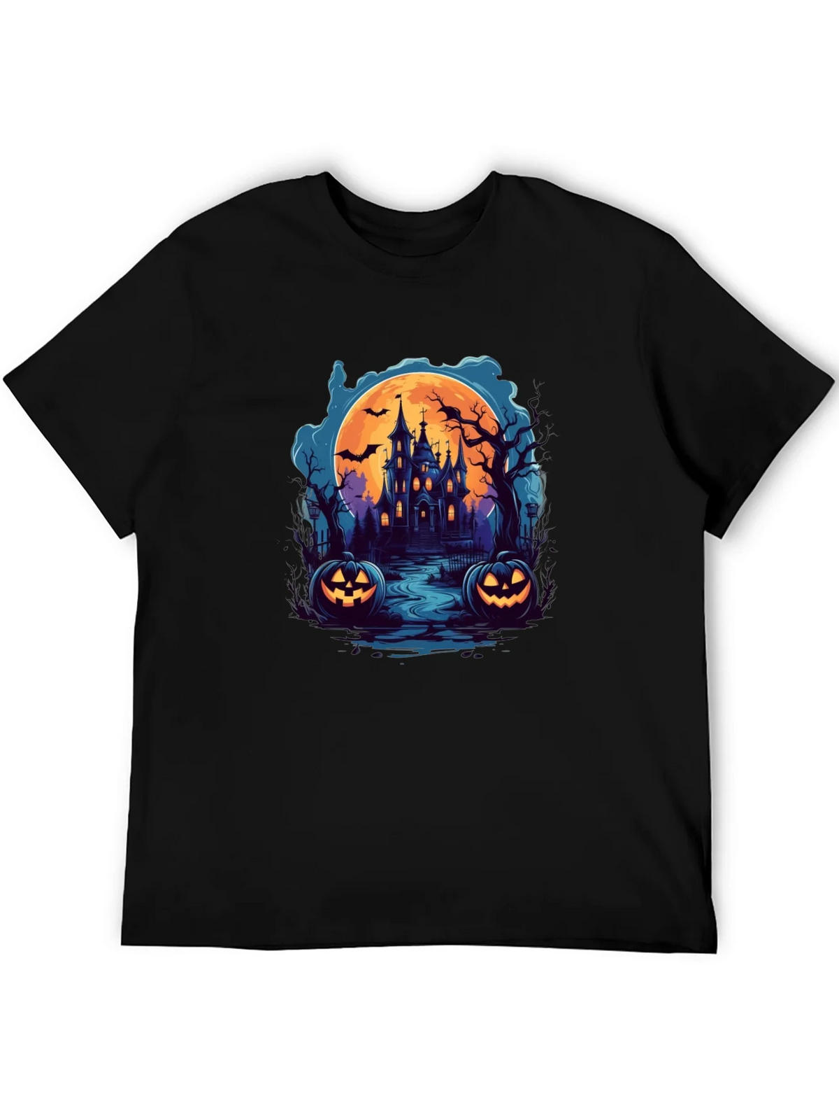 Spooky Halloween Haunted House T-Shirt product image 5