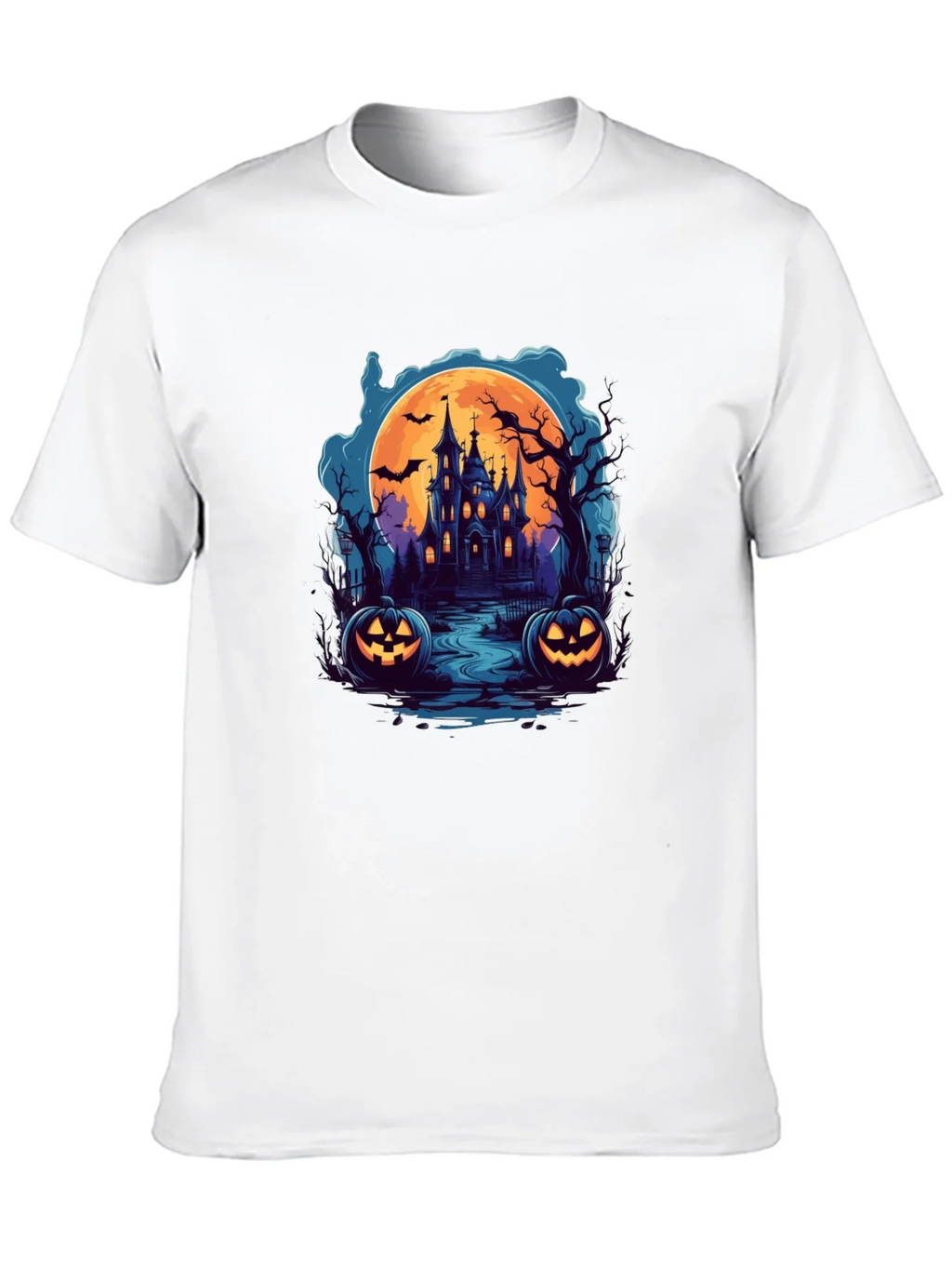 Spooky Halloween Haunted House T-Shirt product image 9