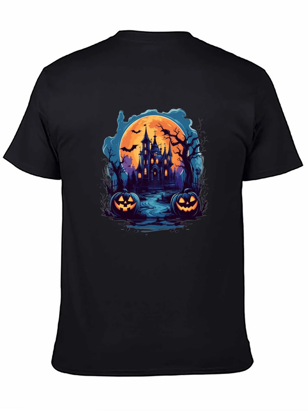 Spooky Halloween Haunted House T-Shirt product image 4