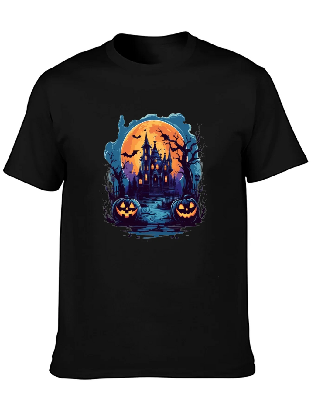Spooky Halloween Haunted House T-Shirt product image 3