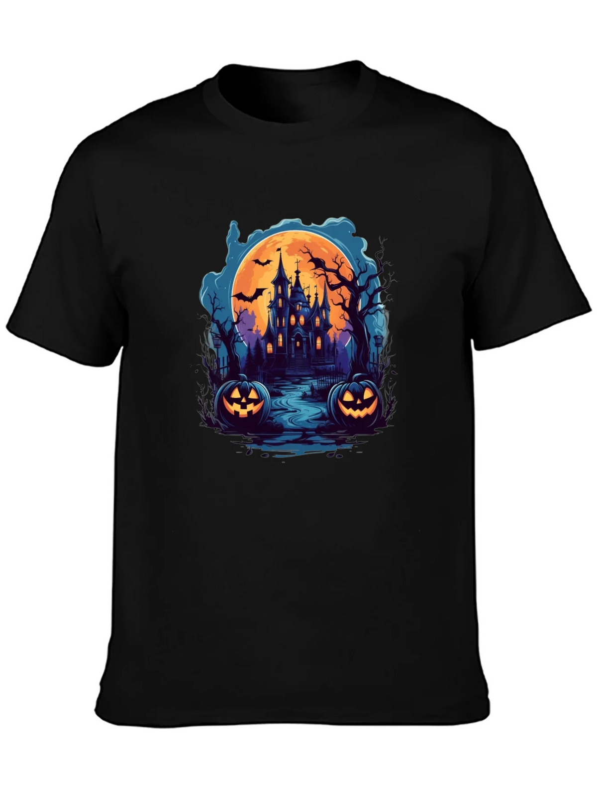 Spooky Halloween Haunted House T-Shirt product image 3