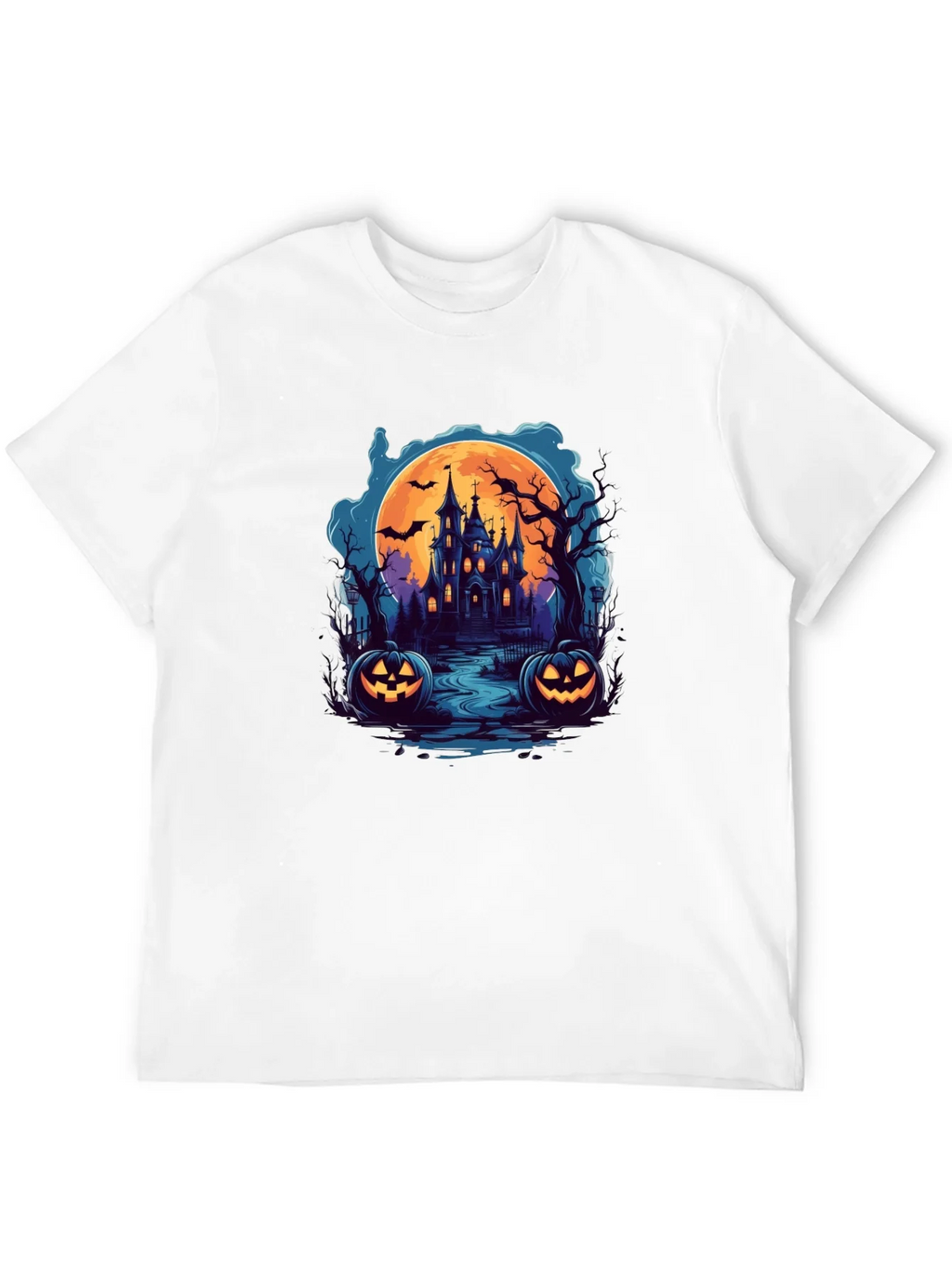 Spooky Halloween Haunted House T-Shirt product image 11
