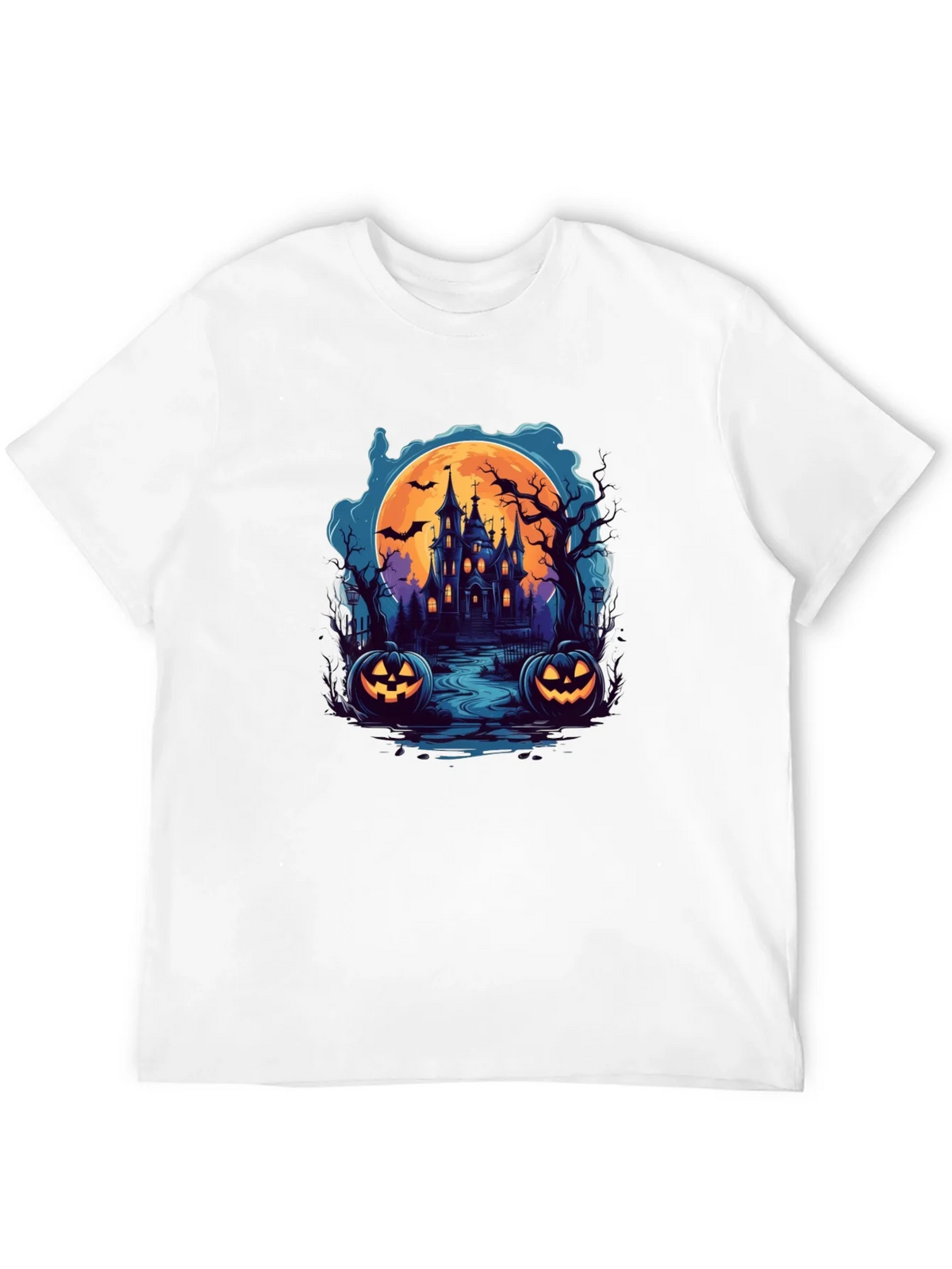 Spooky Halloween Haunted House T-Shirt product image 11
