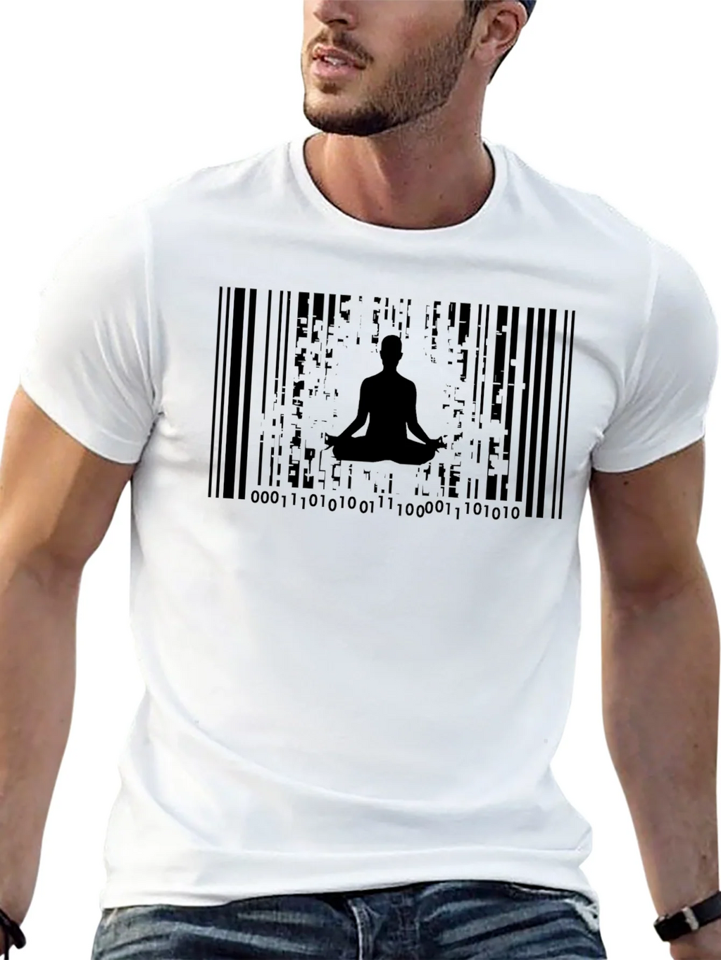 Zen Barcode T-Shirt - Meditate in Style! product image 12