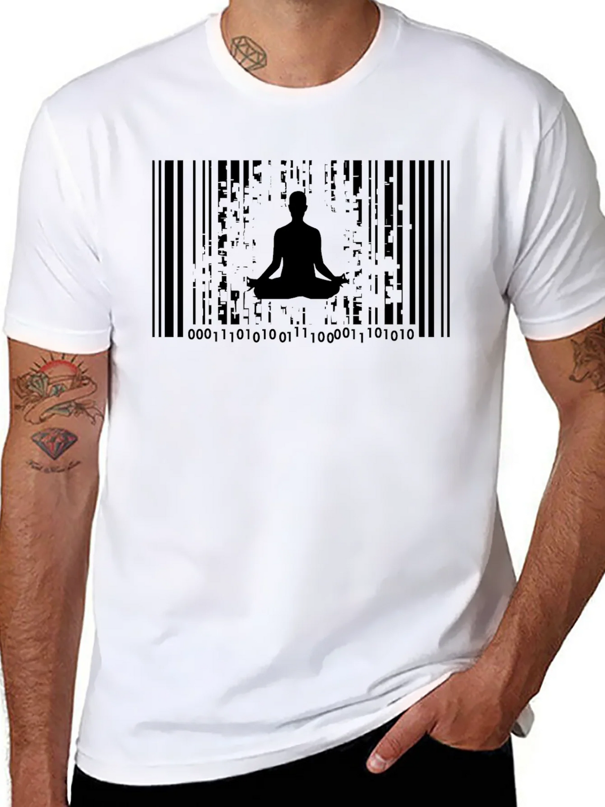 Zen Barcode T-Shirt - Meditate in Style! product image 7