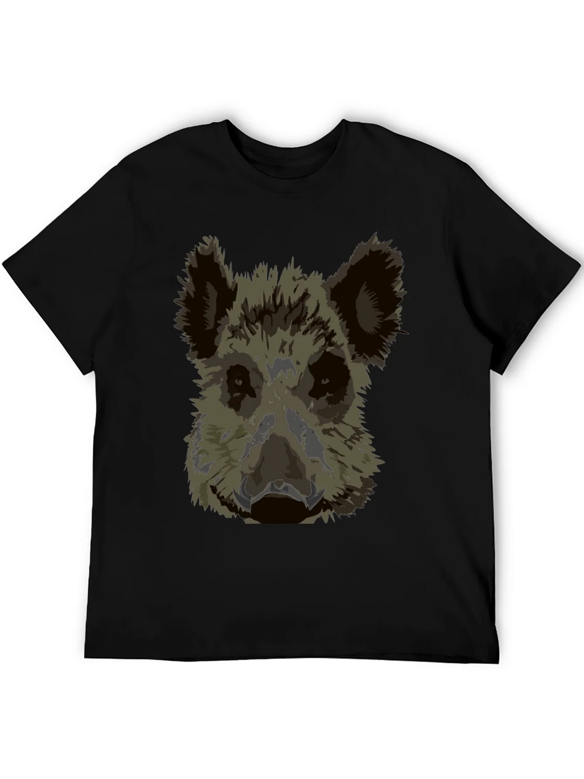 Wild Boar Graphic Tee - Black Cotton T-Shirt product image 5