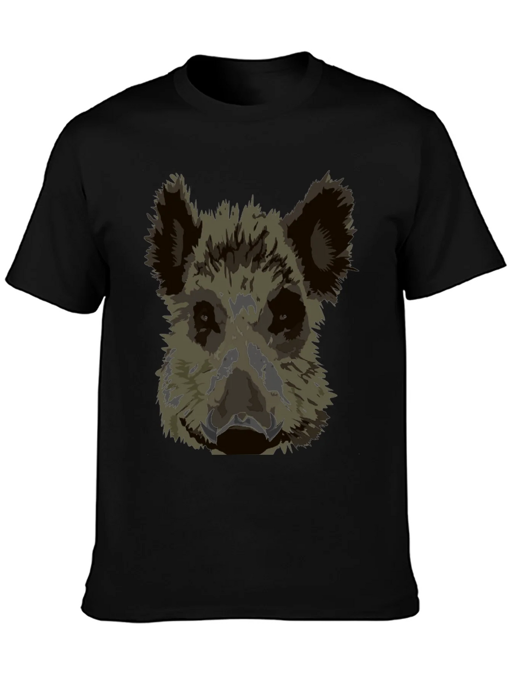 Wild Boar Graphic Tee - Black Cotton T-Shirt product image 3