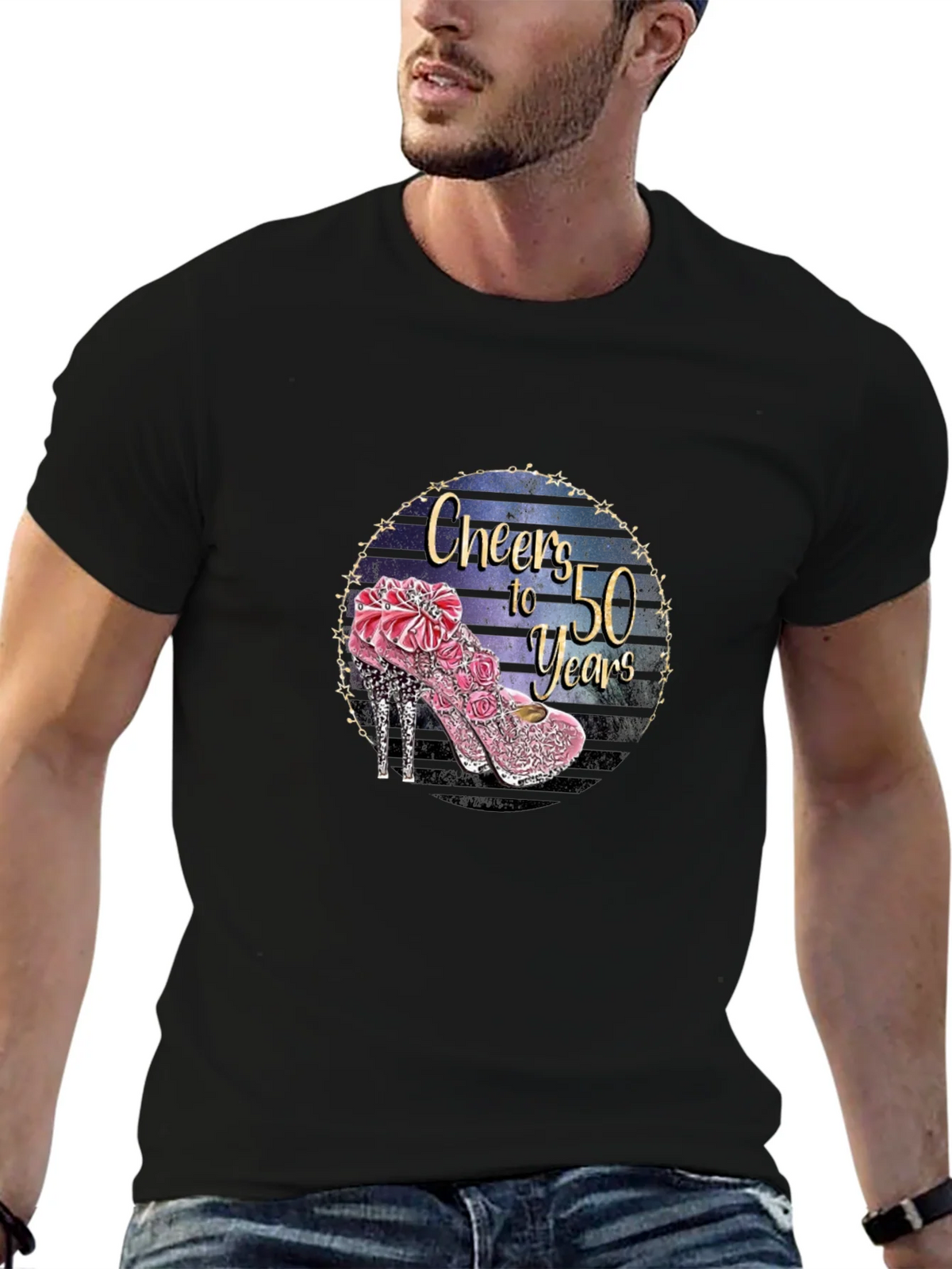 Cheers to 50 Years Graphic T-Shirt product image 6