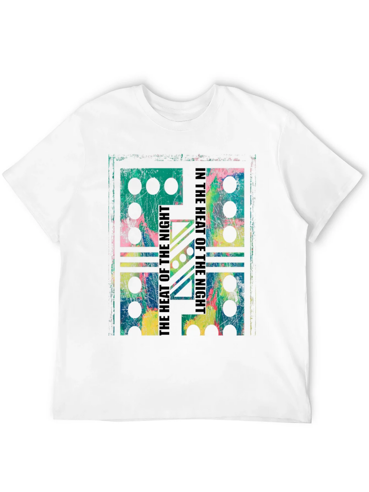 Abstract Domino T-Shirt - Heat of the Night Design product image 4