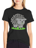 Daisy Sheep Graphic Tee - Cute & Unique product image 1