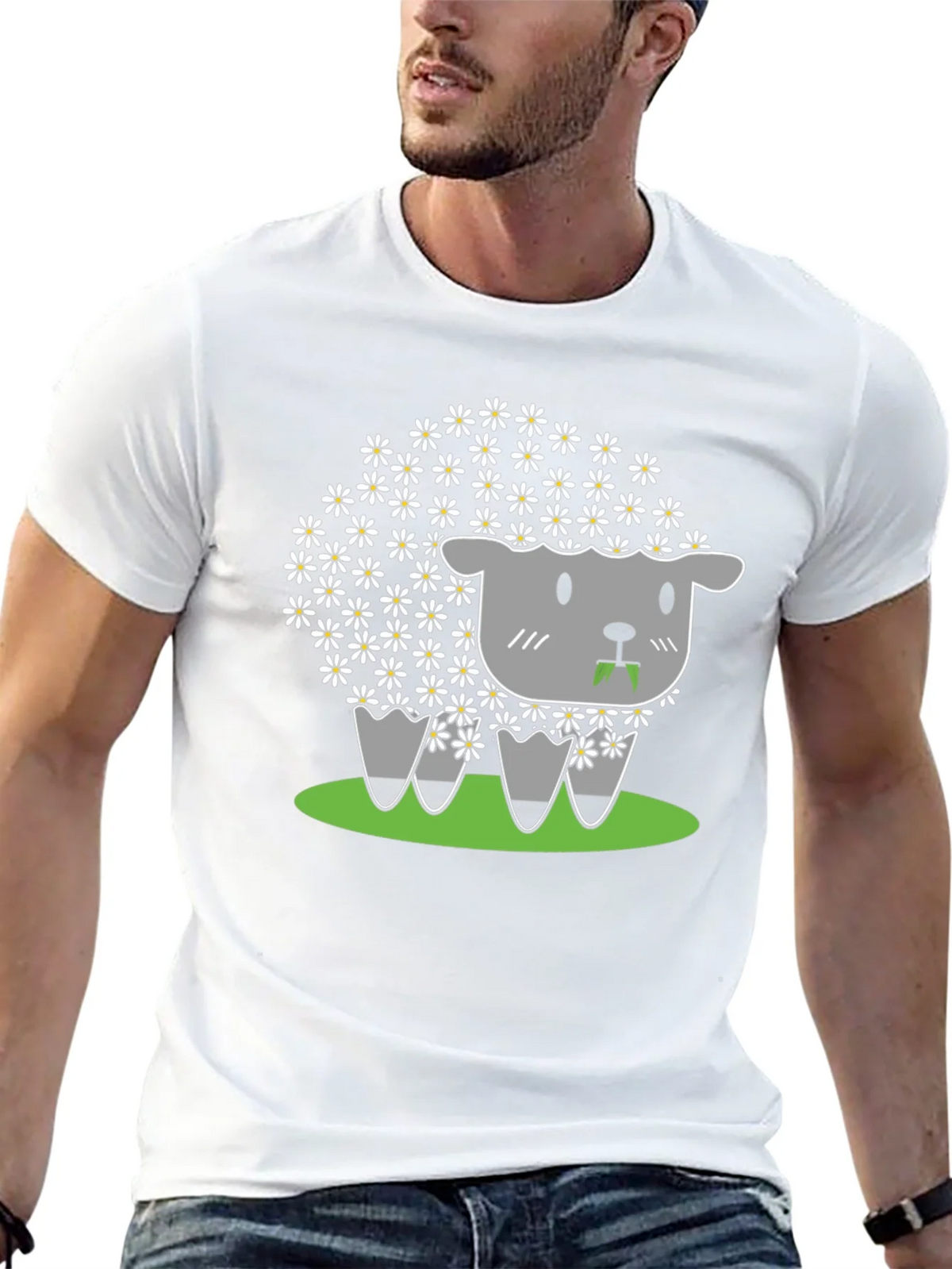 Daisy Sheep Graphic Tee - Cute & Unique product image 6