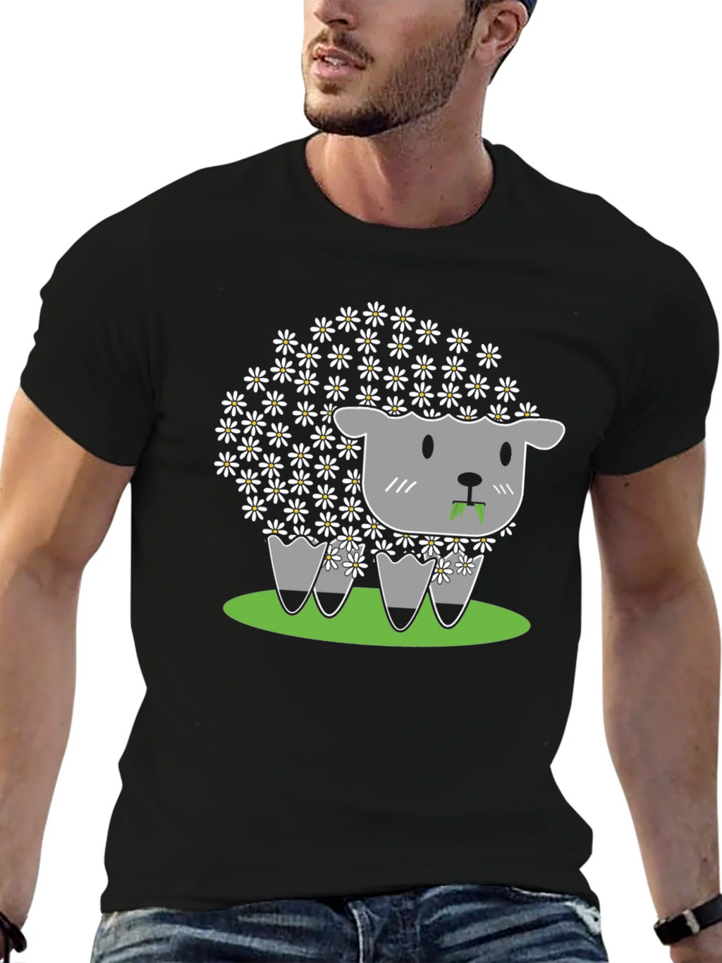 Daisy Sheep Graphic Tee - Cute & Unique product image 3