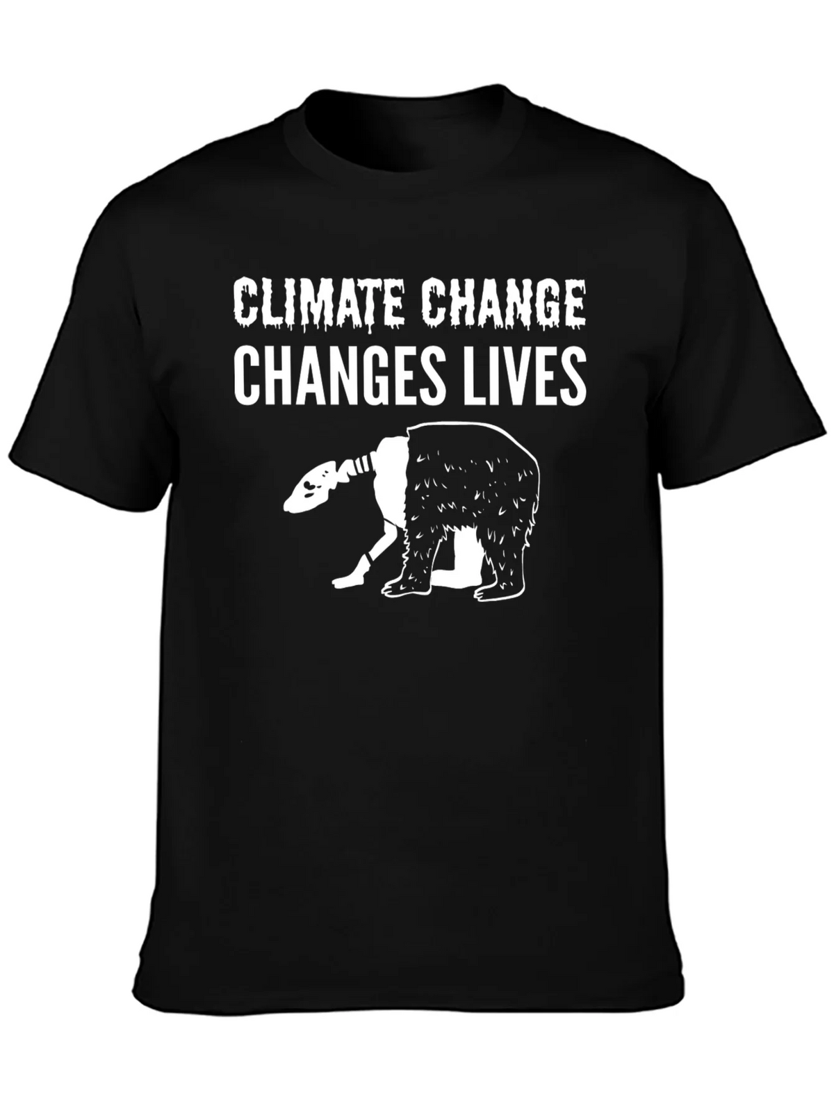 Climate Change Bear Graphic T-Shirt product image 3