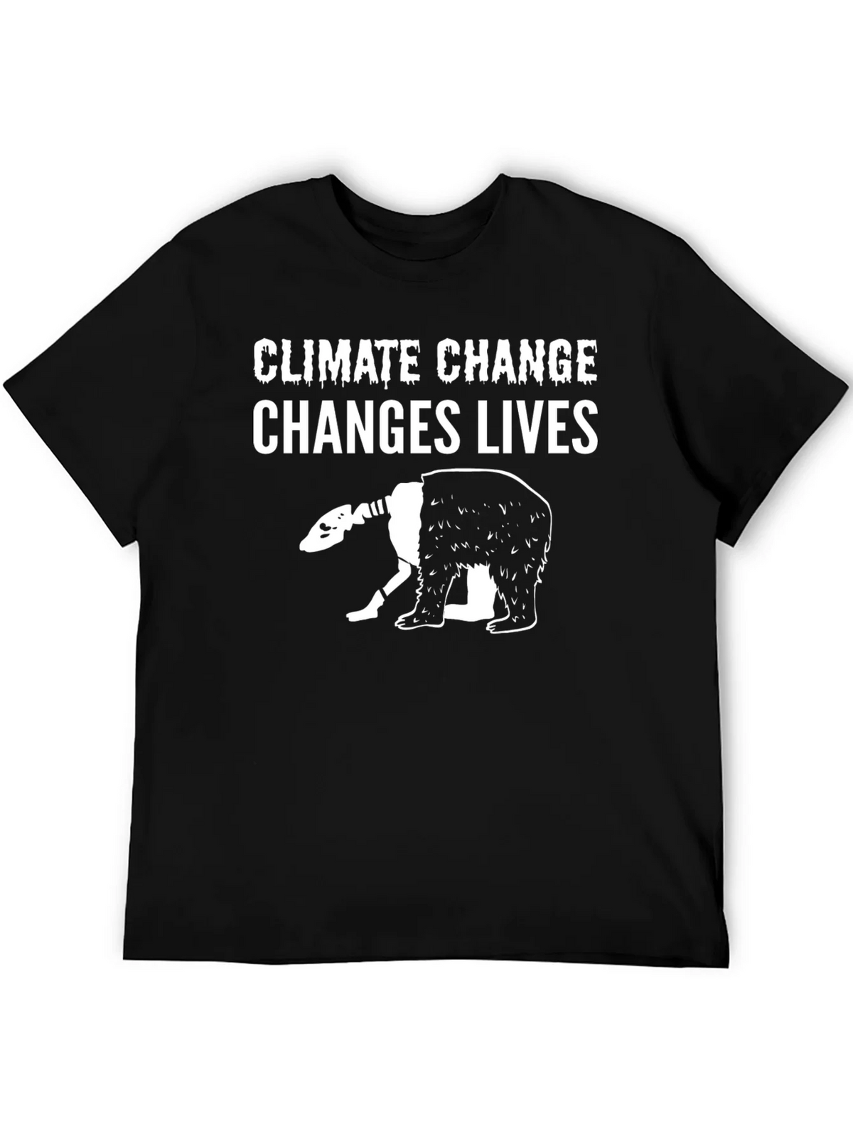 Climate Change Bear Graphic T-Shirt product image 5