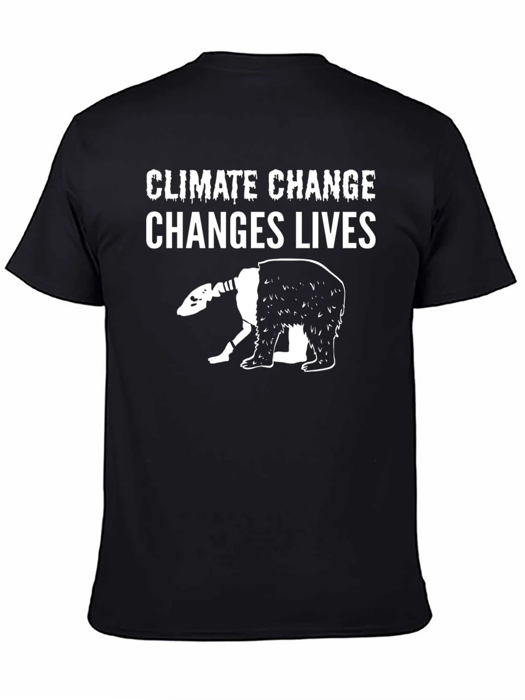 Climate Change Bear Graphic T-Shirt product image 4