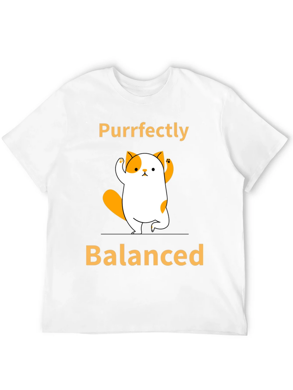 Purrfectly Balanced Yoga Cat Graphic T-Shirt product image 11