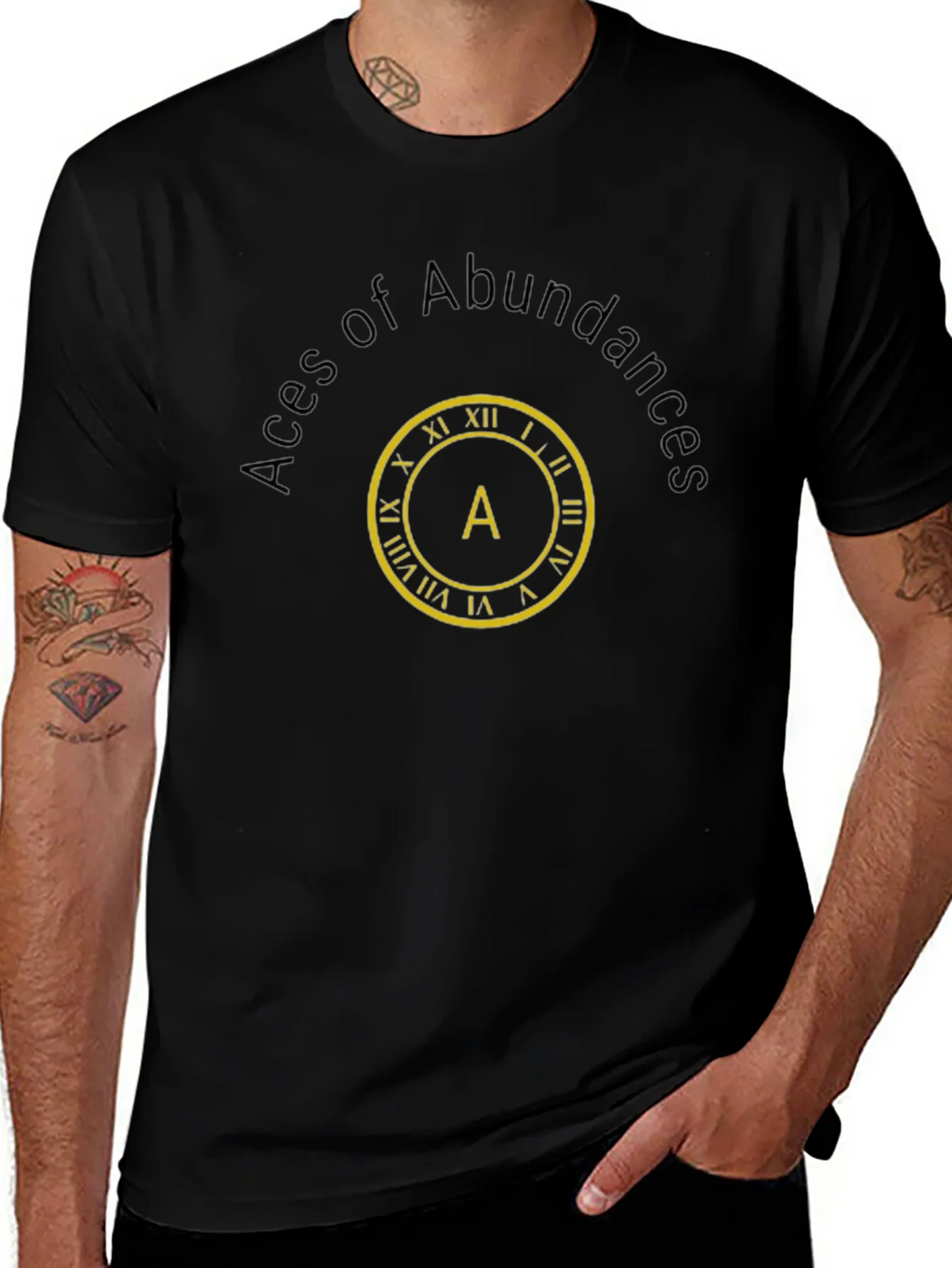 Aces of Abundance Black T-Shirt product image 1