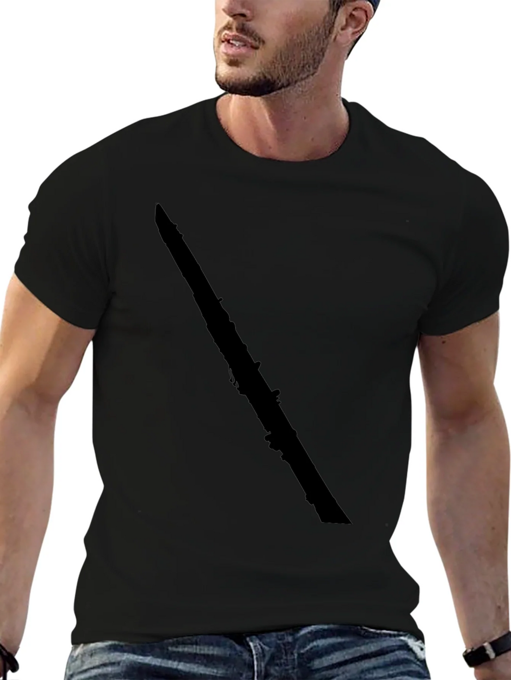 Black Clarinet Graphic Tee - Musician Style product image 6