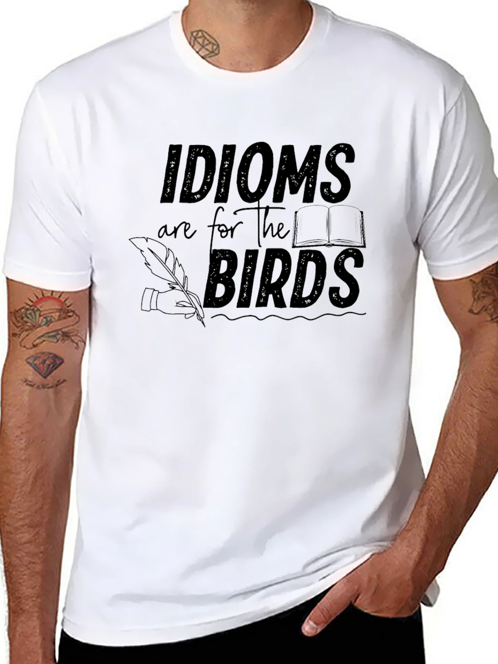 Idioms are for the Birds Graphic T-Shirt product image 7