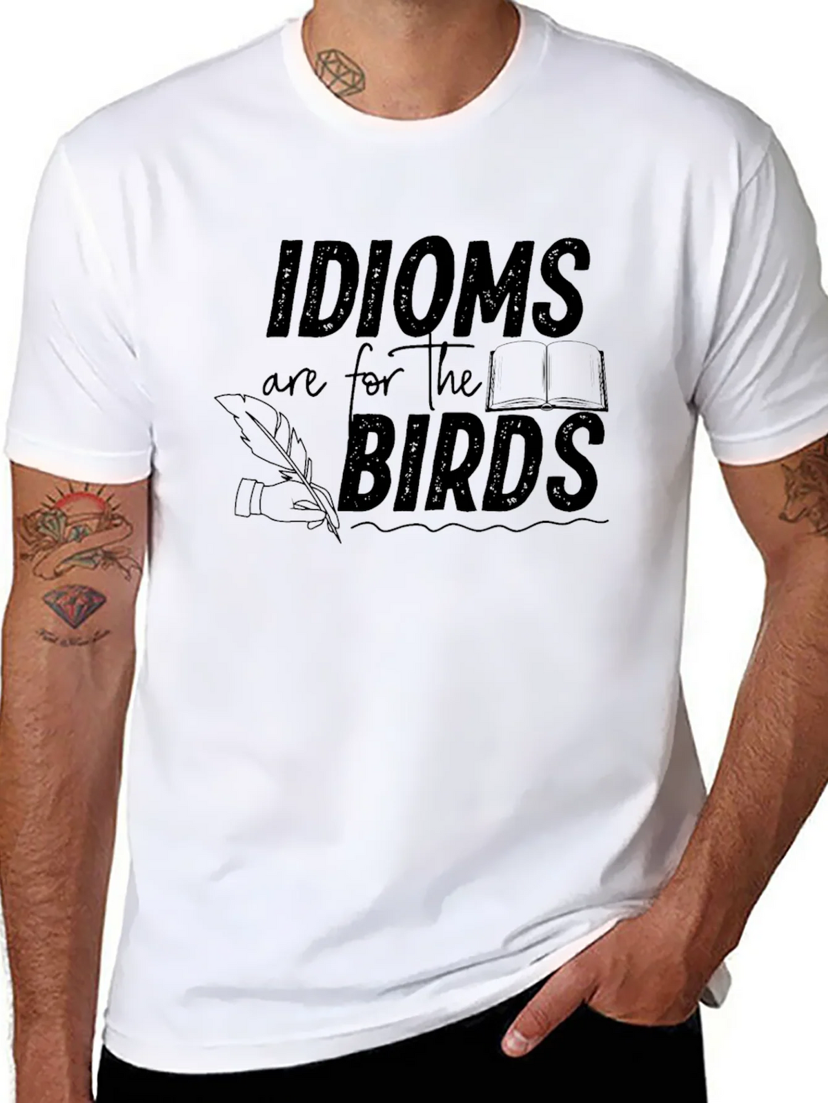 Idioms are for the Birds Graphic T-Shirt product image 7