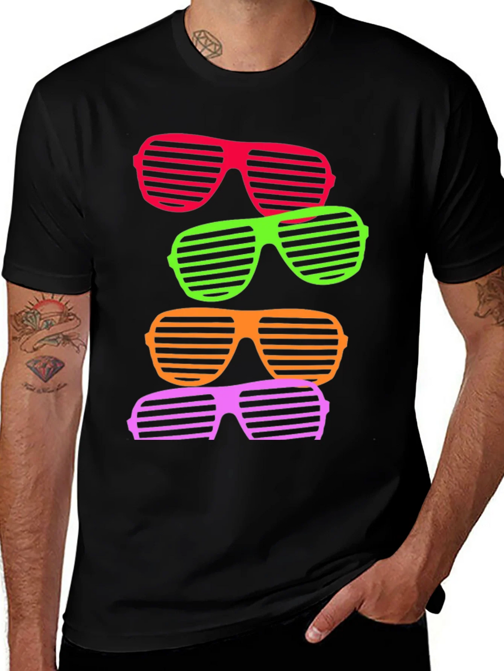 Retro Sunglasses T-Shirt - Funky Design product image 1