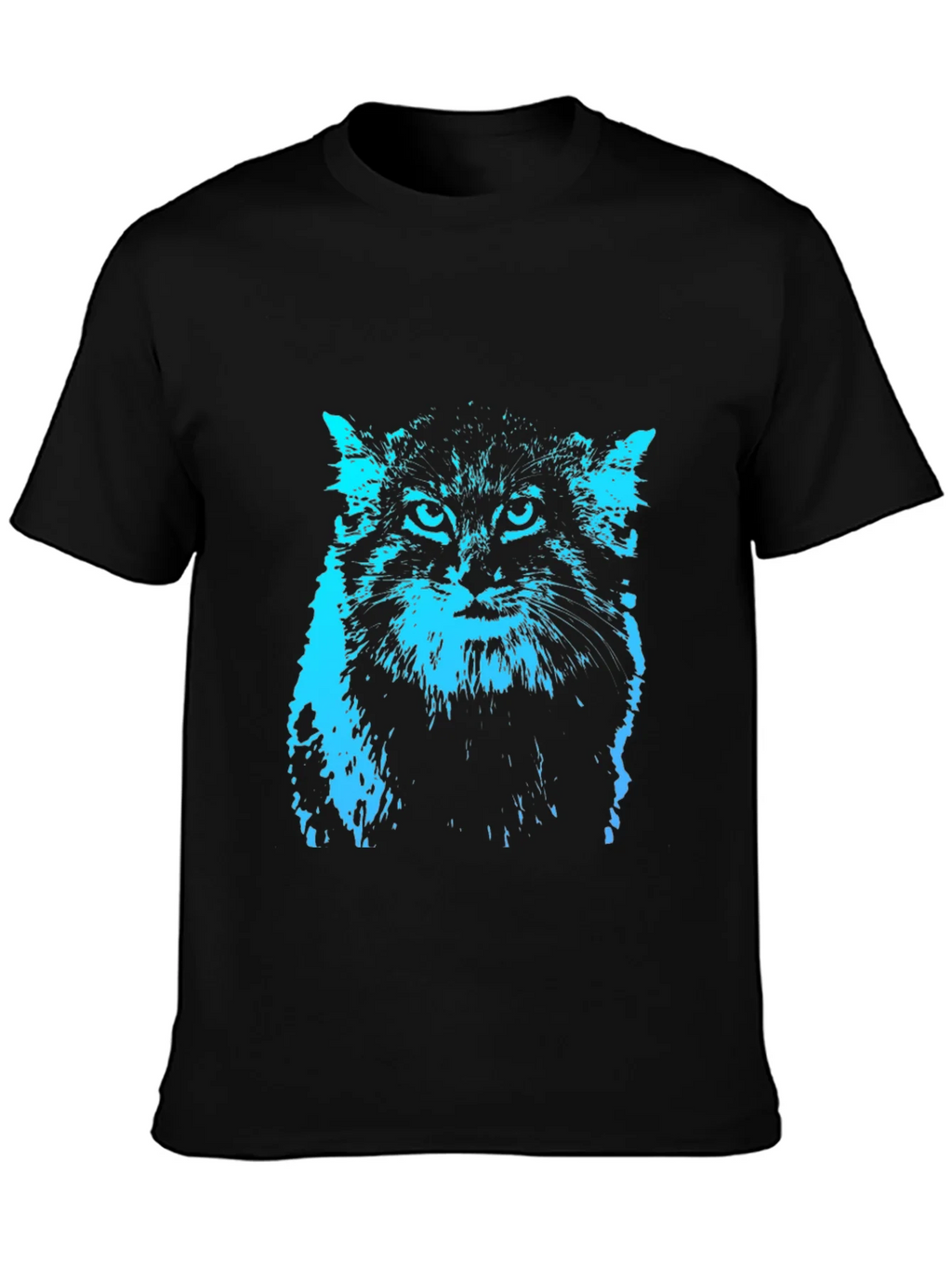 Cool Cat Graphic Tee - Black T-Shirt product image 3