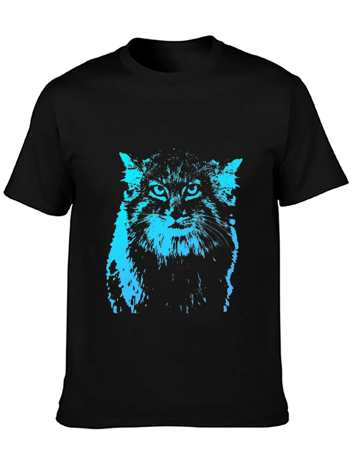 Cool Cat Graphic Tee - Black T-Shirt product image 3