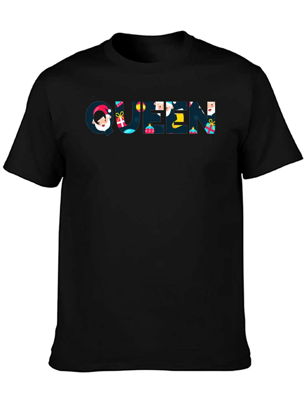 Queen Holiday Graphic T-Shirt - Black product image 3