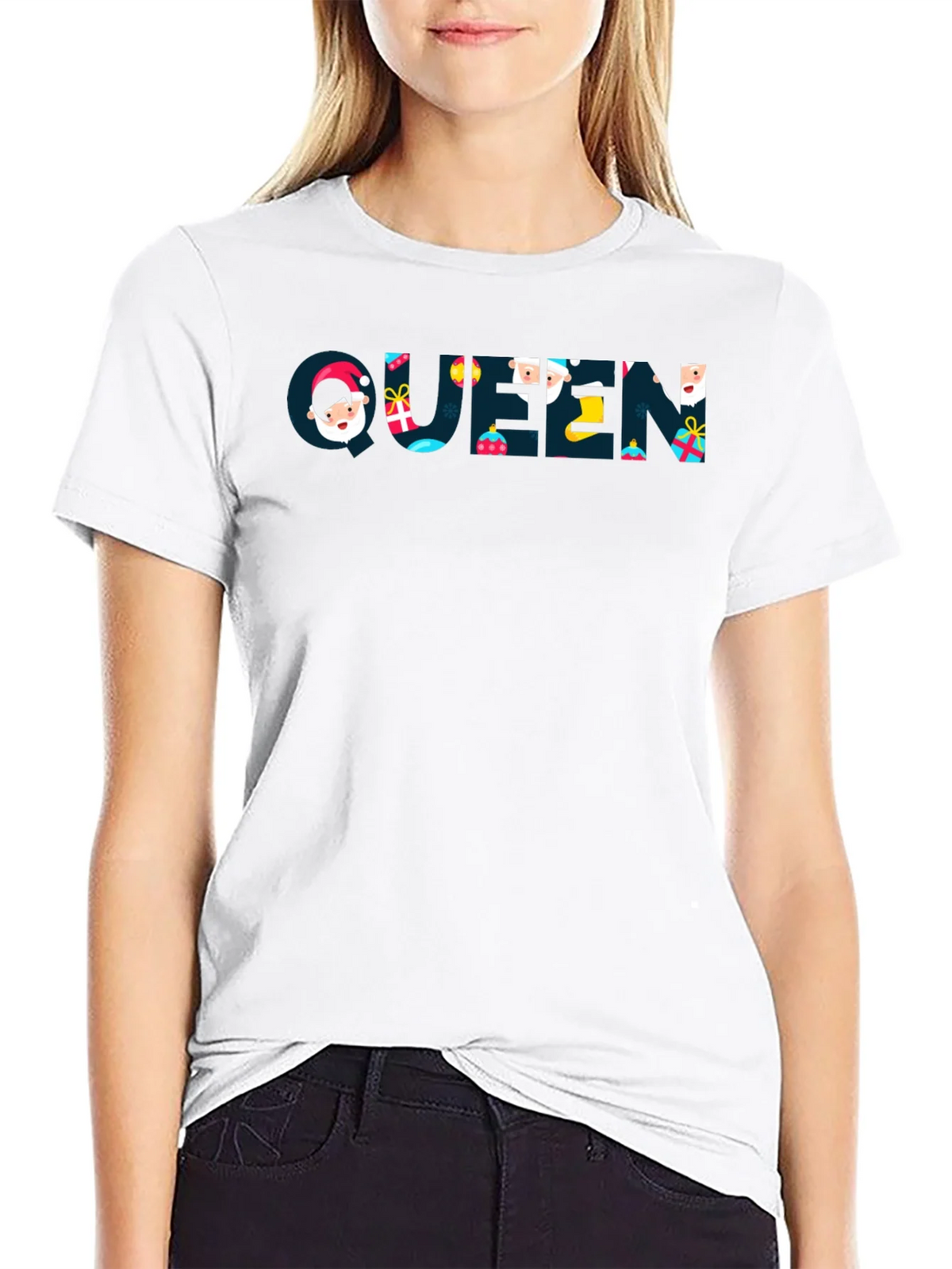 Queen Holiday Graphic T-Shirt - Black product image 8