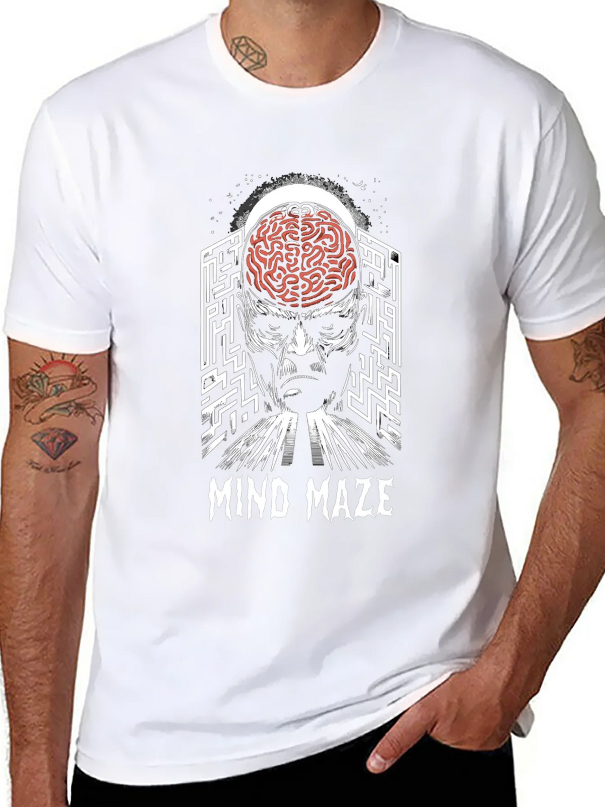 Mind Maze Graphic T-Shirt - Brain Teaser Tee product image 7