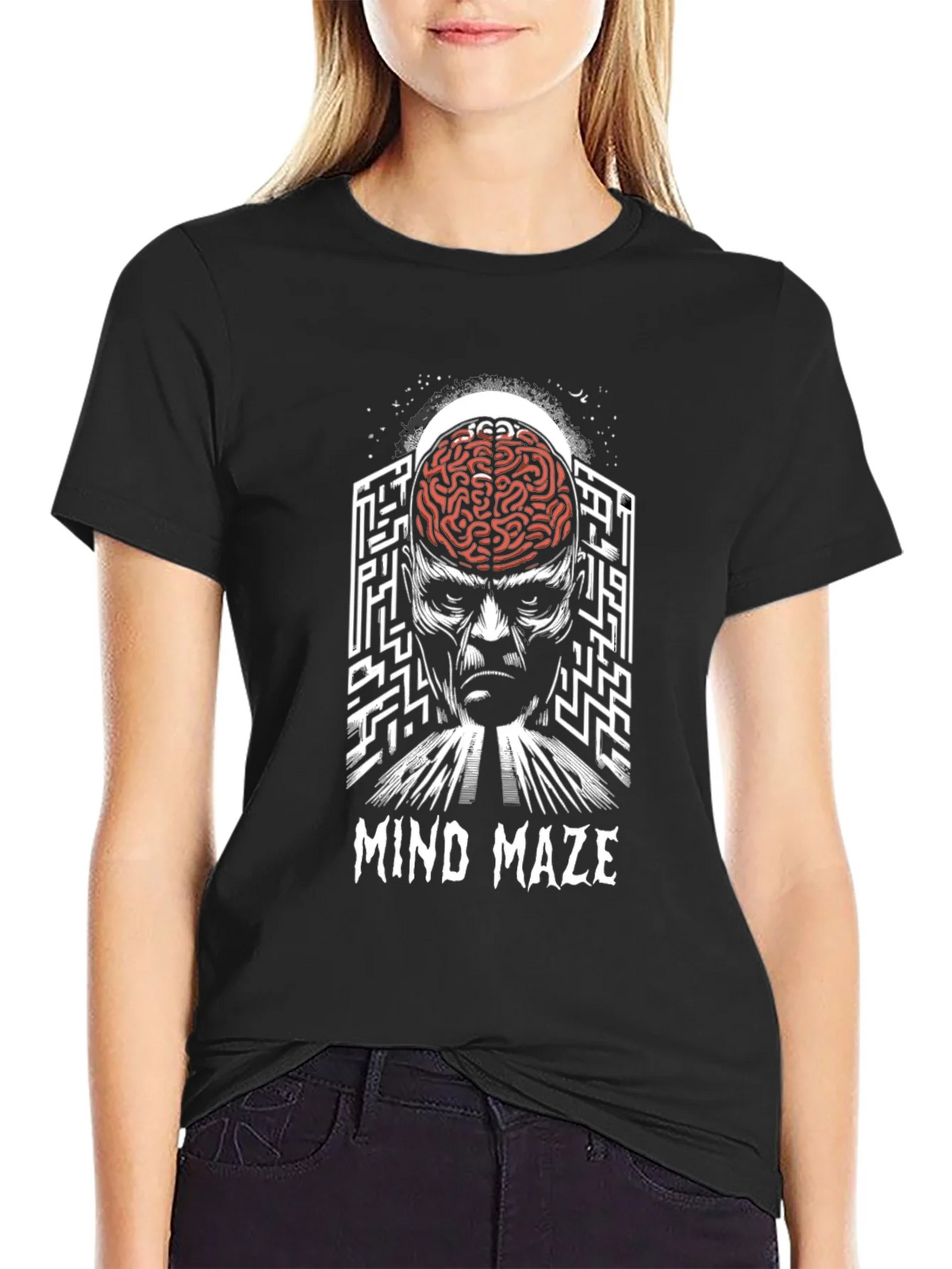 Mind Maze Graphic T-Shirt - Brain Teaser Tee product image 2