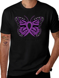 Cystic Fibrosis Awareness Butterfly Ribbon T-Shirt product image 1